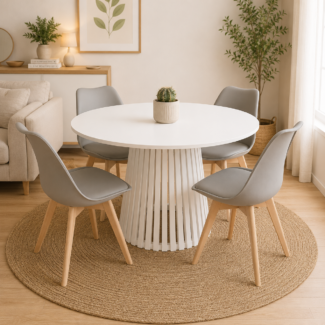Mesa Bari 4 sillas Tulip