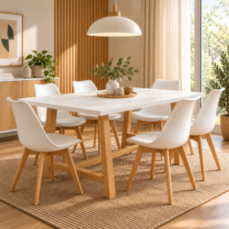 Mesa de Comedor Finlandia + 6 Sillas